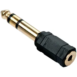 Lindy 35620 Kabeladapter 6.3mm 3.5mm Schwarz
