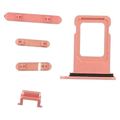 OEM Button Set für iPhone XR coral (Apple iPhone XR) (25445940)