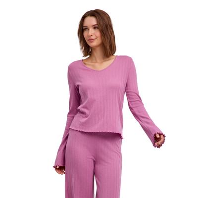Langarmshirt FALKE "FALKE Langarmshirt", Damen, Gr. L, pink (blush (8778)), Shirts Langarmshirt
