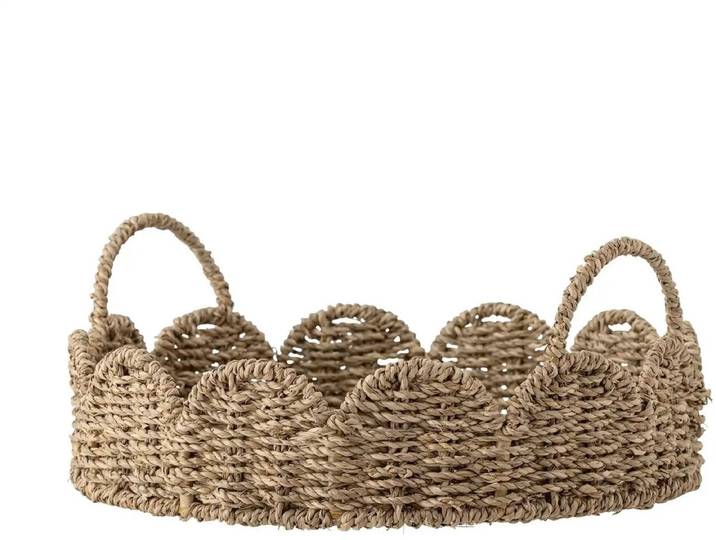 Bloomingville Dienblad zeegras naturel Brea - 35cm