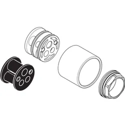 hansgrohe Umrüstset Axor Citterio M 95635000 Waschtischmischer Unterputz