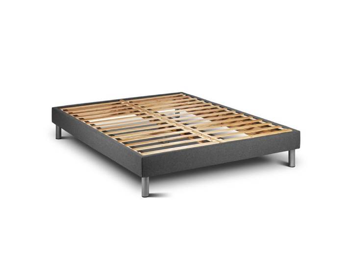 Sommier KIT VITAL'SOM Gris 90 x 190 cm