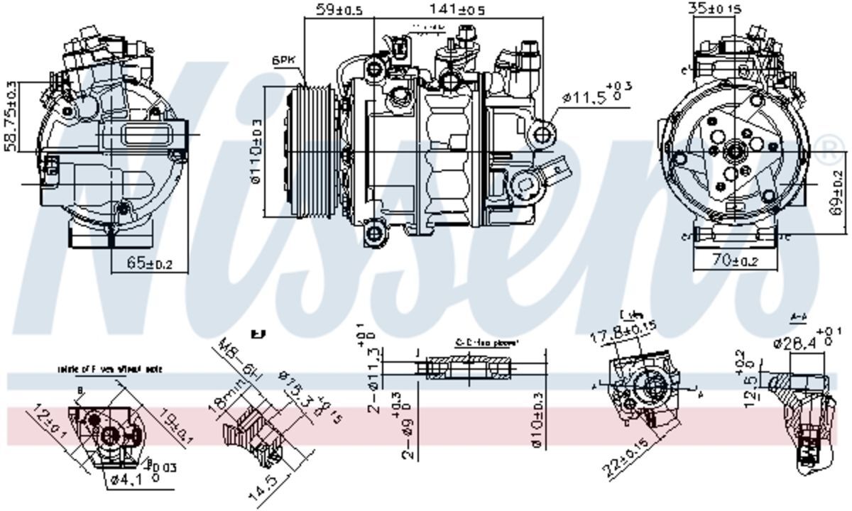 Klimakompressor NISSENS 890755