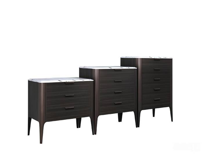 JVmoebel Schubkastenkommode Moderne schwarze Kommode mit eleganten Holzfüßen und viel Stauraum, Made in Europa