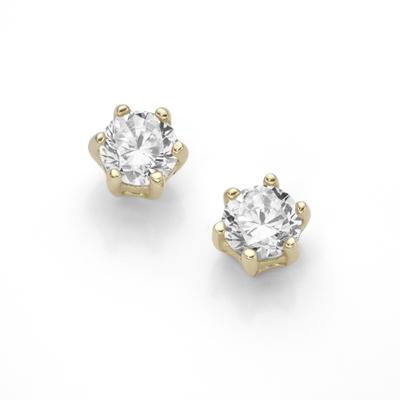 Paar Ohrstecker LUIGI MERANO "mit Zirkonia, Gold 375", gold, Ohrringe, Damen, Gelbgold 375