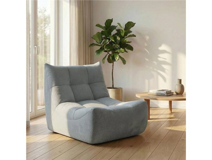 Henille Gris Togo Canapé 1 place confortable et modulaire