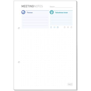 Häfft Gesprächsnotiz 8705-2 sku, Meeting-Notes, A5, weiß, 50 Blatt