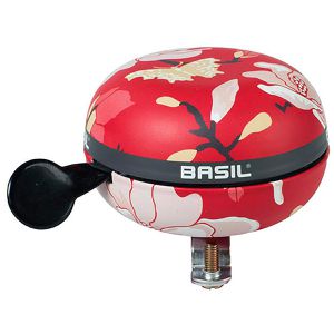 Basil Fahrradklingel Big Bell Magnolia, rot, Glocke, links, Stahl
