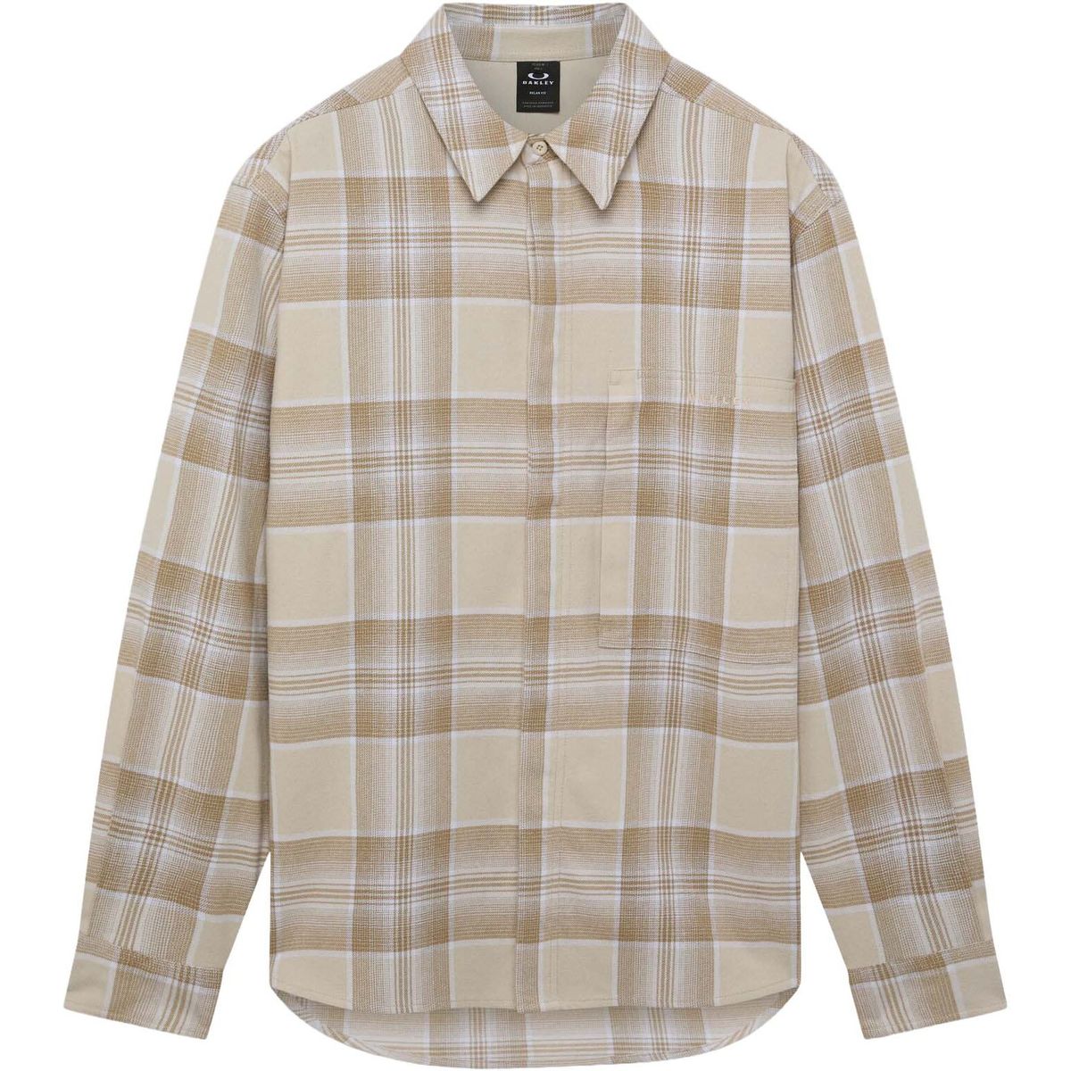 Oakley OAK Plaid LS Shirt pebble/mist/white check (9I4) M FOA407413-9I4-M