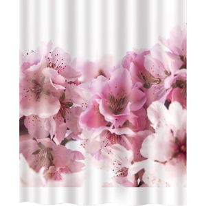 Spirella Duschvorhang Anti-Schimmel Amanda, 180 x 200 cm, wasserabweisend, waschbar, aus Polyester, mit Motiv