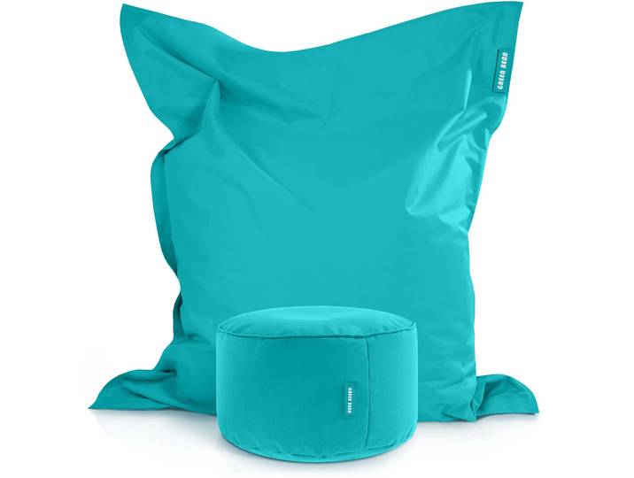 Square Riesensitzsack mit Pouf Stay - Türkis