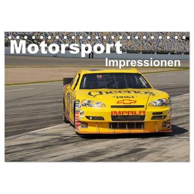 Motorsport - Impressionen (Tischkalender 2026 DIN A5 quer), CALVENDO Monatskalender