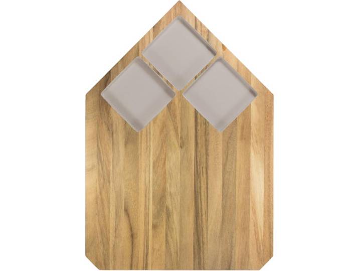 Snijplank Pau - Acaciahout - Warm Grijs - TAK Design