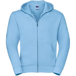 Russell Mens Authentic Zipped Hood Herren Kapuzen Sweatjacke, sky, 3XL