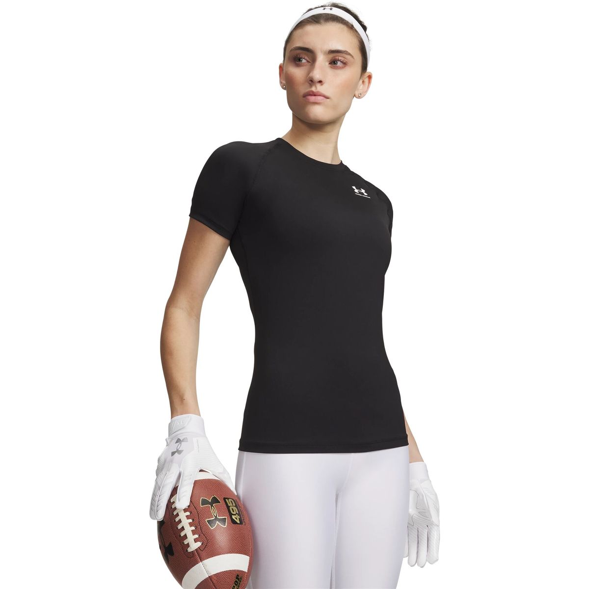 Under Armour HG Authentics Comp SS black white (008) L 1365460-008-LG