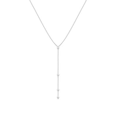 Y-Kette ELLI "Halskette Y-Kette Kugel Design 925 Sterling Silber" Gr. 50, silber, Halsketten, Damen, ohne Stein, Silber 925 (Sterlingsilber)