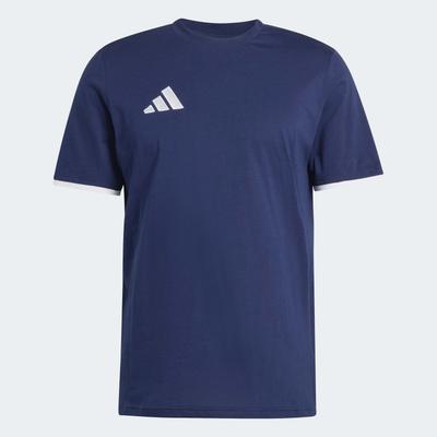 Trainingsshirt ADIDAS PERFORMANCE "ENTRADA 26 TRIKOT", Herren, Gr. XL, team navy blau 2, weiß, Obermaterial: 100% Baumwolle, Rundhals, Shirts, für Fußball und Freizeit, sportlicher Stil, Single Jersey Material