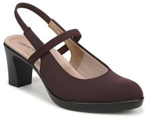 Women's Evoke Slingback Pump by LifeStride in Chocolate Plum (Size 6 M)