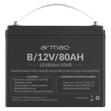 Armac UPS-batteri - Blysyre - 80 Ah (B/12V/80AH)