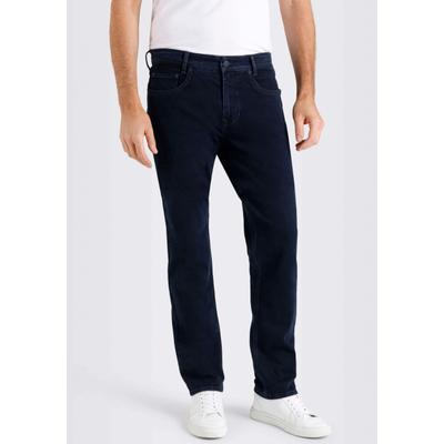 Straight-Jeans MAC "Arne", Herren, Gr. 38 (39), Länge 34, blau (blau, schwarz), Denim/Jeans, Obermaterial: 97% Baumwolle, 3% Elasthan, gerade, Jeans Straight-Jeans, in gepflegter Optik, mit Stretch