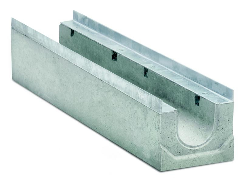 BIRCOGMBH BIRCO SIR NW 100 RINNE MIT MASSIVSTAHLZARGE VERZ. 1,0 MTR 01701990