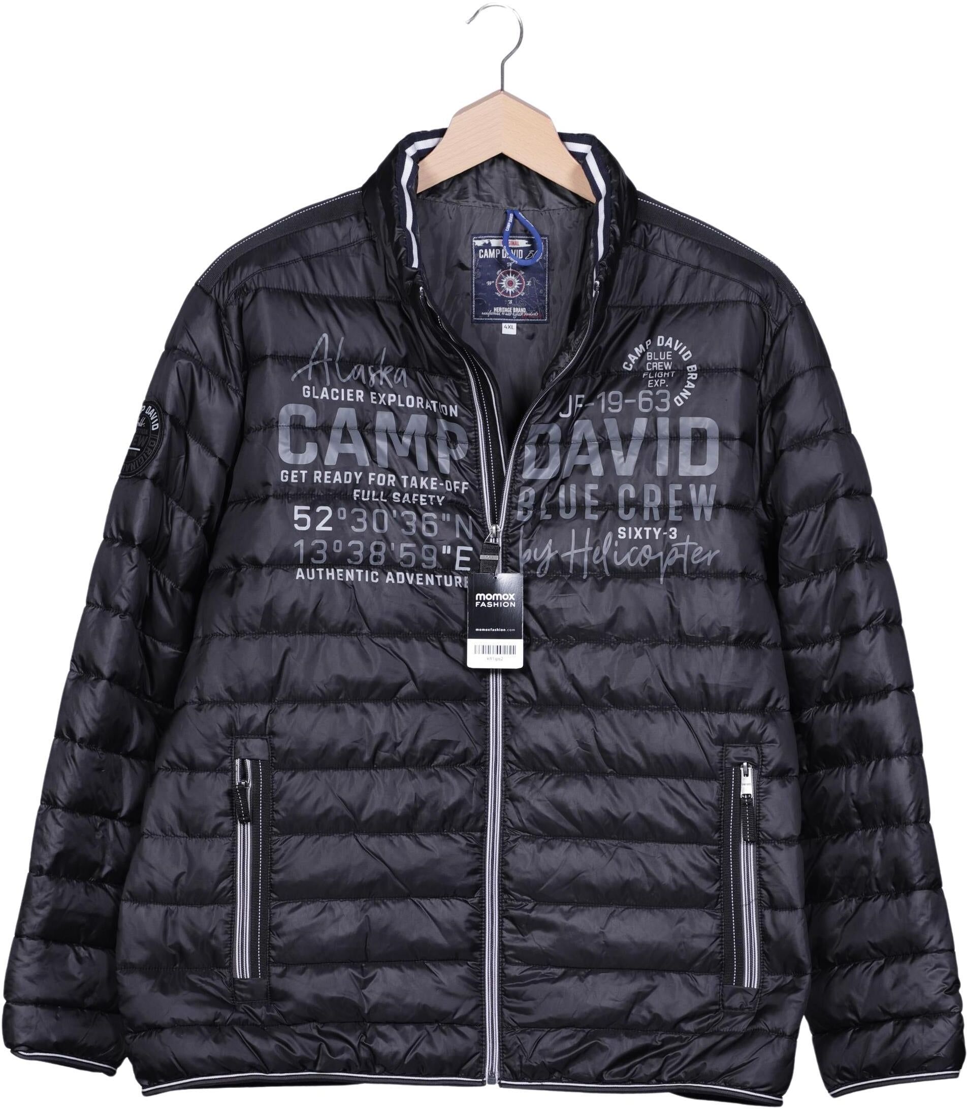 Camp David Herren Jacke, Schwarz, Gr. 4Xl, Synthetik - Second Hand