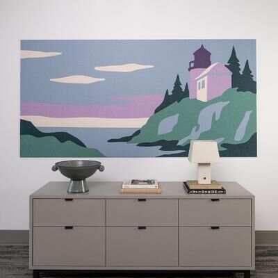 Felt Right Acadia Wall Art   Sound Dampening Pinnable Tiles