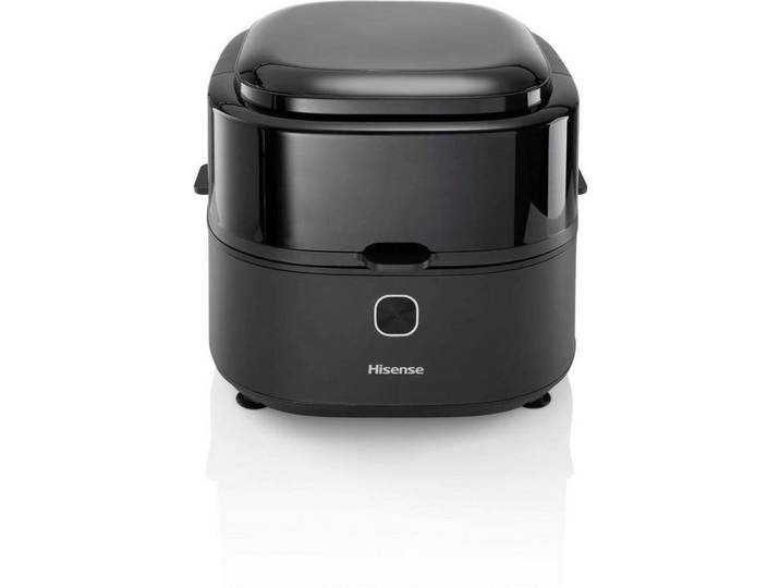 Hisense Heissluftfritteuse, Schwarz, 6,7 l, 34.9x30.2x27.7 cm, Sichtfenster, Heisslufttechnologie, Programm wählbar, Display, Kochgeschirr, Küchengeräte