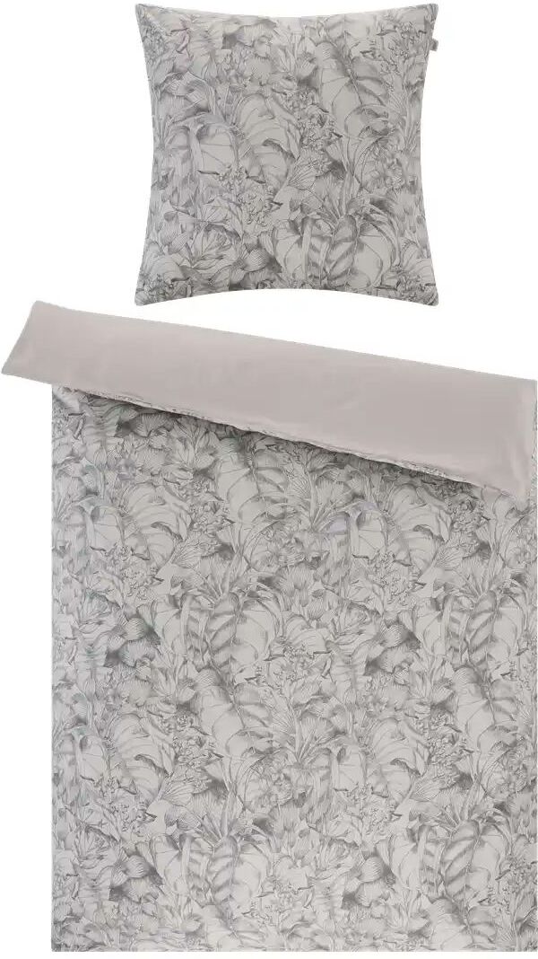 SCHÖNER WOHNEN Kollektion Satin Wende-Bettwäsche  True ¦ grau ¦ Maße (cm): B: