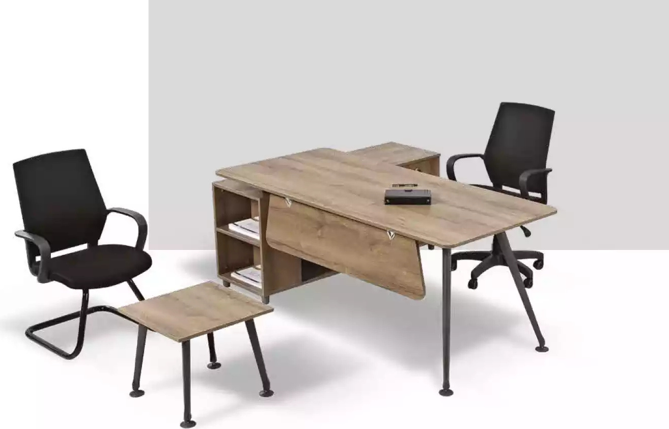 Komplettes Büro-Set Office Einrichtung Schreibtische Couchtisch Design