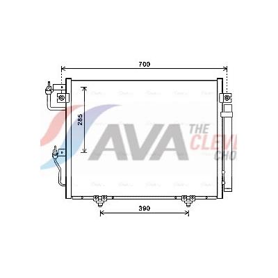 AVA CLEVER CHOICE Kondensator, Klimaanlage MT5231D für MITSUBISHI