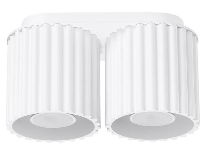 Plafonnier AURA 2 blanc GU10 2xGU10 10W aluminium 12x10x21cm Sollux Lighting