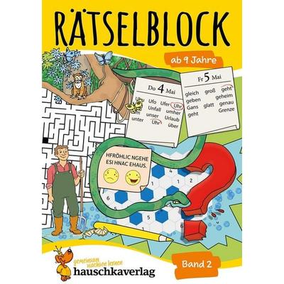 Rätselblock ab 9 Jahre - Band 2, Taschenbuch von Agnes Spiecker, Hauschka Verlag, 978-3-88100-640-8