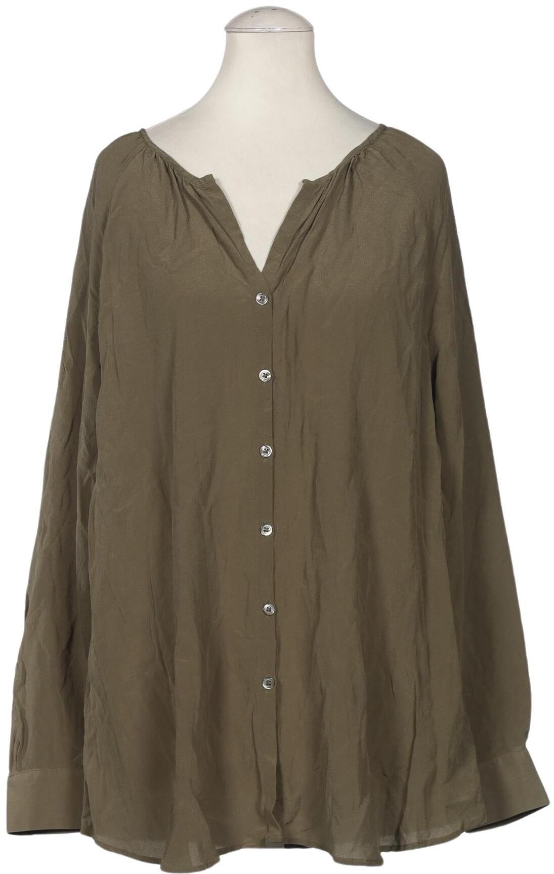 0039 Italy Damen Bluse, Grün, Gr. XS, Seide - Second Hand
