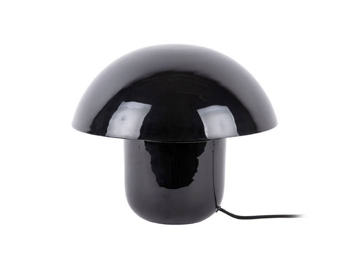 Tischlampe Fungi - Designleuchte aus Eisen in Pilzform - Schwarz - Luxusbetten24