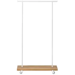 Kleiderstange Eiche 01 S 90 x 40 x 160 weiß