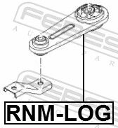 Febest Lagerung, Motor Rnm-Log Hinten Für Renault