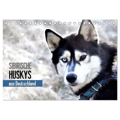 Sibirische Huskys aus Deutschland (Tischkalender 2027 DIN A5 quer), CALVENDO Monatskalender