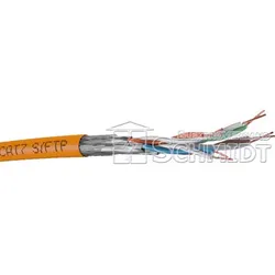 Acome TN-7000-1, Datenkabel Cat.7, S/FTP(1000 MHz), 4x2xAWG23, orange, 50m Ring