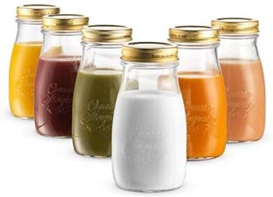 Bormioli Rocco Quattro Stagioni Set of 6 Jars And Drinking Bottles