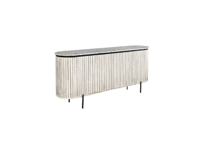 Massives Design Sideboard „Adlon“ mit Marmorplatte Mangoholz Invicta Interiors