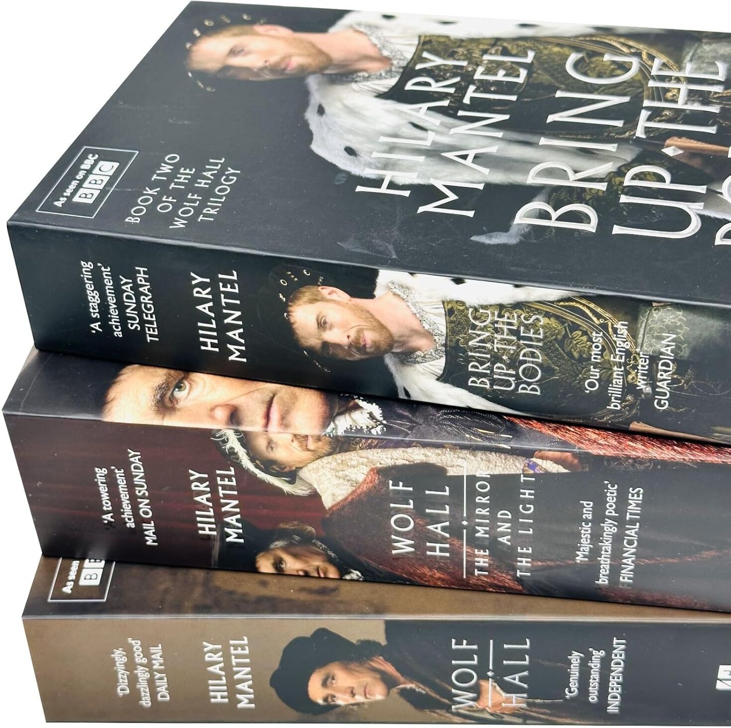 Fourth Estate Wolf Hall Trilogy 3 Books Collection Set by Hilary Mantel - Hardback - Wolf Hall, Bring Up the Bodies, The Mirror and the Light - Booker Prize Winning Historical Fiction