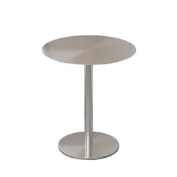 Gastronomiemöbel Edelstahl Bistrotisch Rund für Bar Café Gewerbe 60x75cm【BXG-BY60】