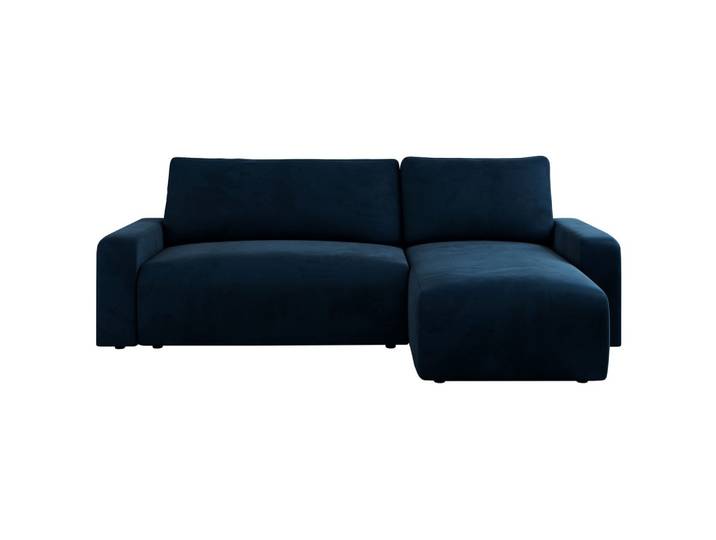 ECKSOFA ARGOS Dunkelblau Velours
