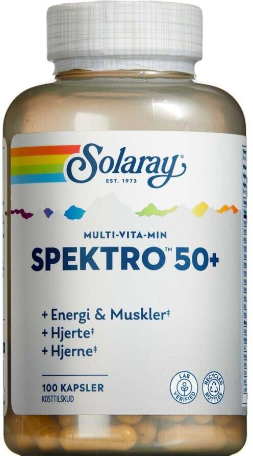 Solaray Spektro 50+ Multivitamin Kosttilskud 100 stk