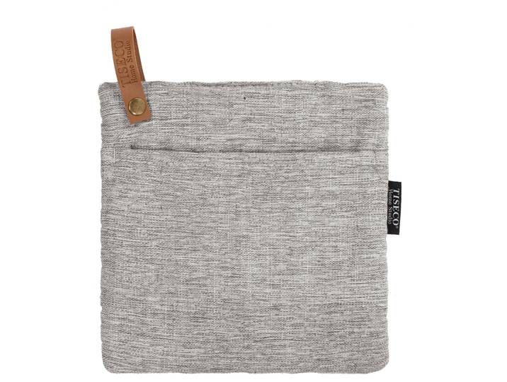 Topflappen Hercules grau Leinen/Polyester B 20 cm - Topflappen