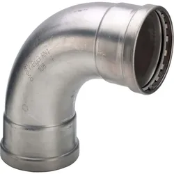 Viega Sanpress Inox XL-Bogen 482602 88,9 mm, 90°, Edelstahl, SC-Contur
