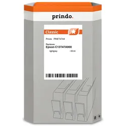 Prindo, Druckerpatrone, kompatibel mit Epson T47A9 Grauhell