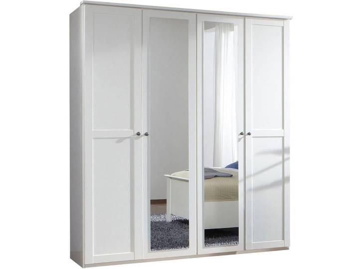 Wimex Drehtürenschrank Chalet (Chalet, 1-St., Kleiderschrank) 180x58x210cm weiß Spiegel