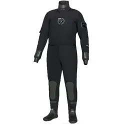 Bare D6 HD mit Metall-Zip - Neoprentrockentauchanzug - schwarz - Gr. MLS
